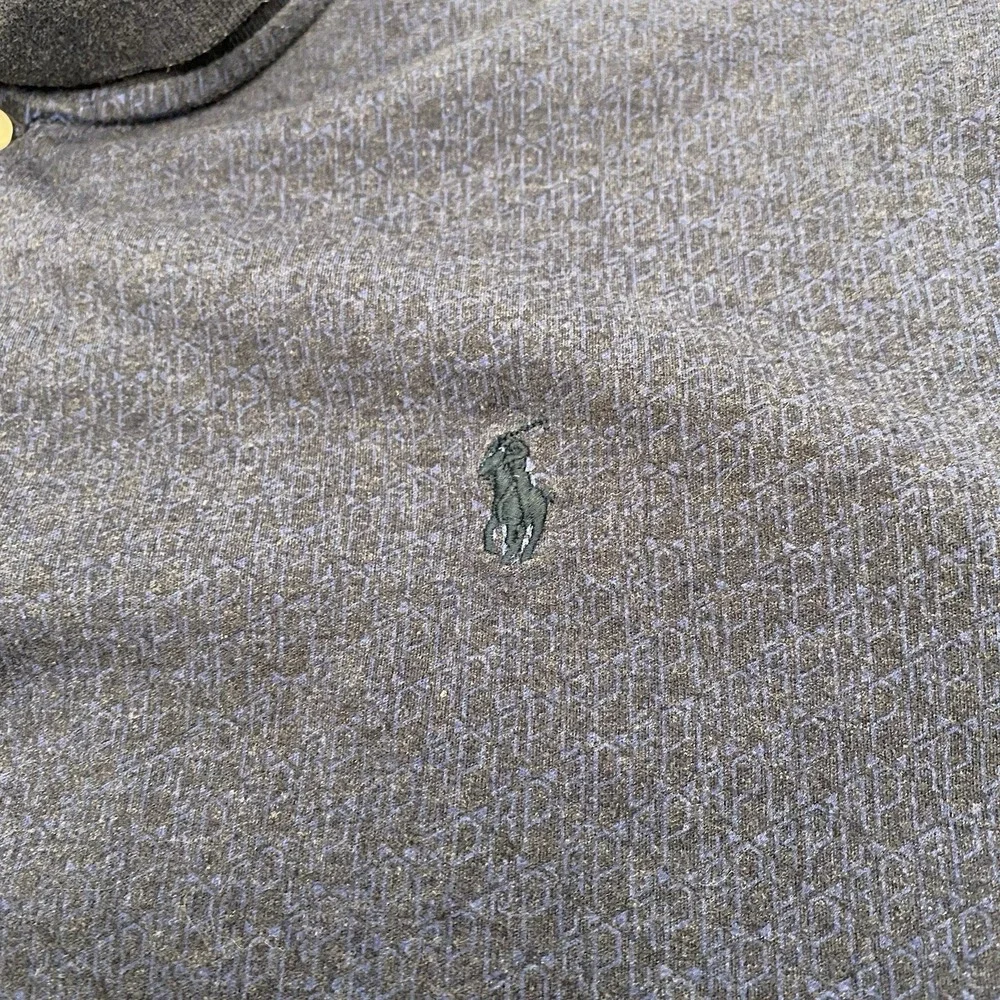 Polo Ralph Lauren Polo Shirt Mens XXL Blue Pattern Custom Slim Fit Short Sleeve